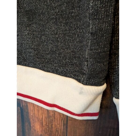 Women's Hatley Heritage zip up gray red white hoodie size S/P streetwear preppy - Picture 6 of 6